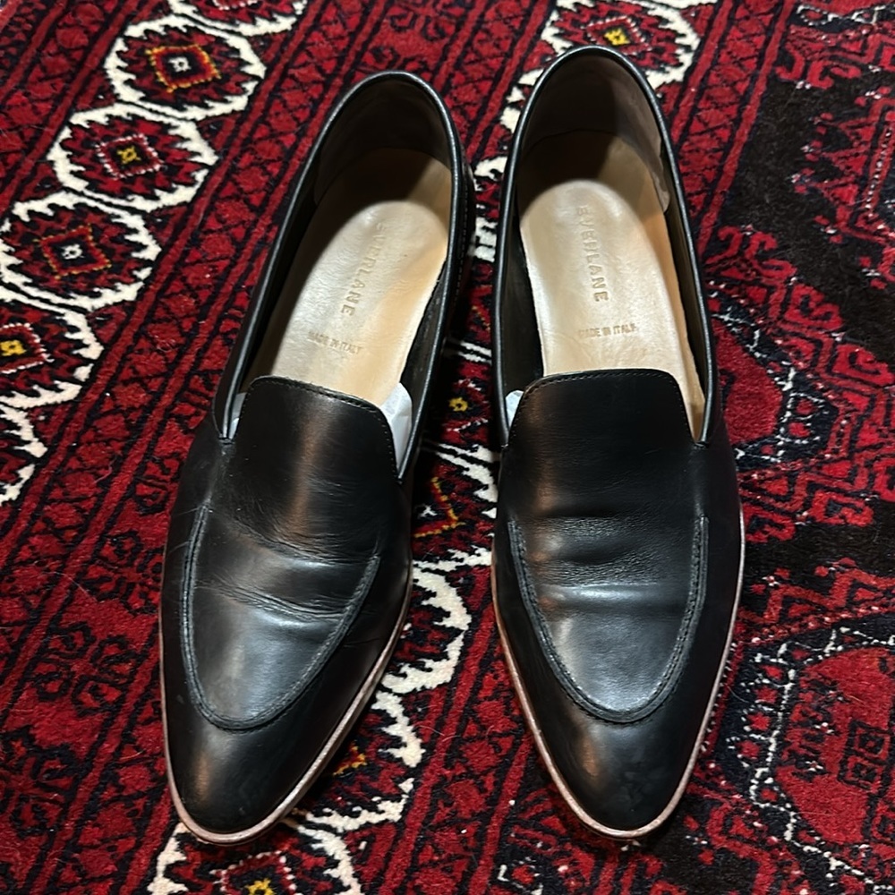 🚫 SOLD 🚫Everlane “The Modern Loafer” Black Leather Flats. The epitimy of eleganc - Picture 3 of 16